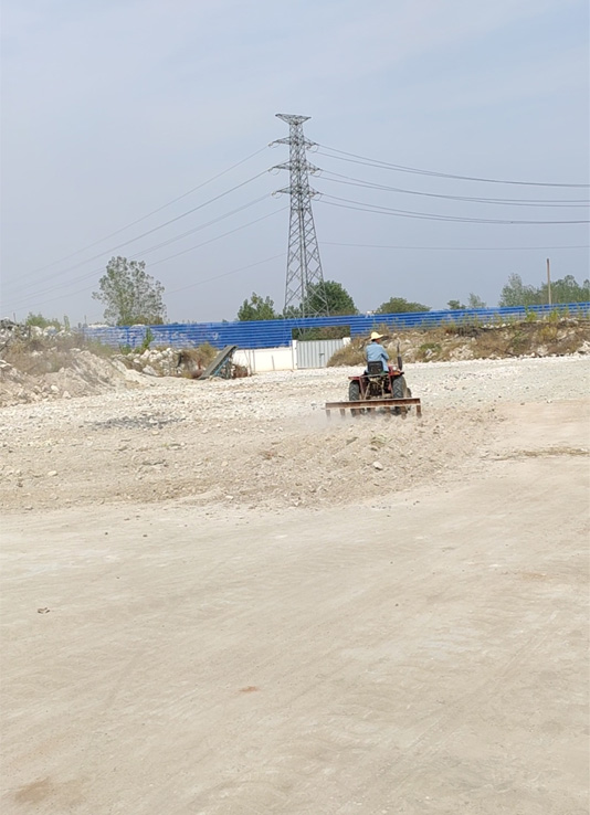 原矿石天然晾晒